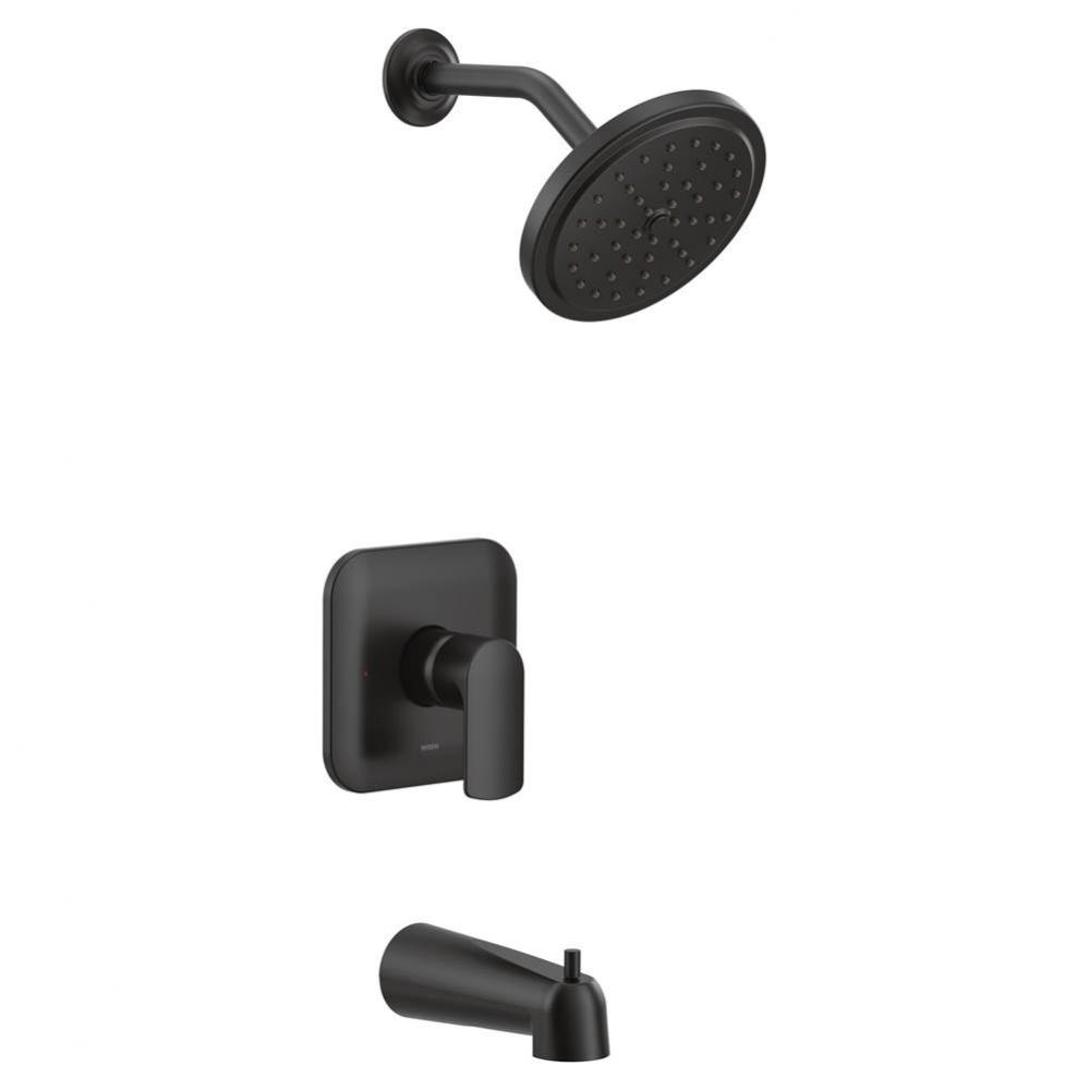 Rizon M-CORE 3-Series 1-Handle Eco-Performance Tub and Shower Trim Kit in Matte Black (Valve Sold