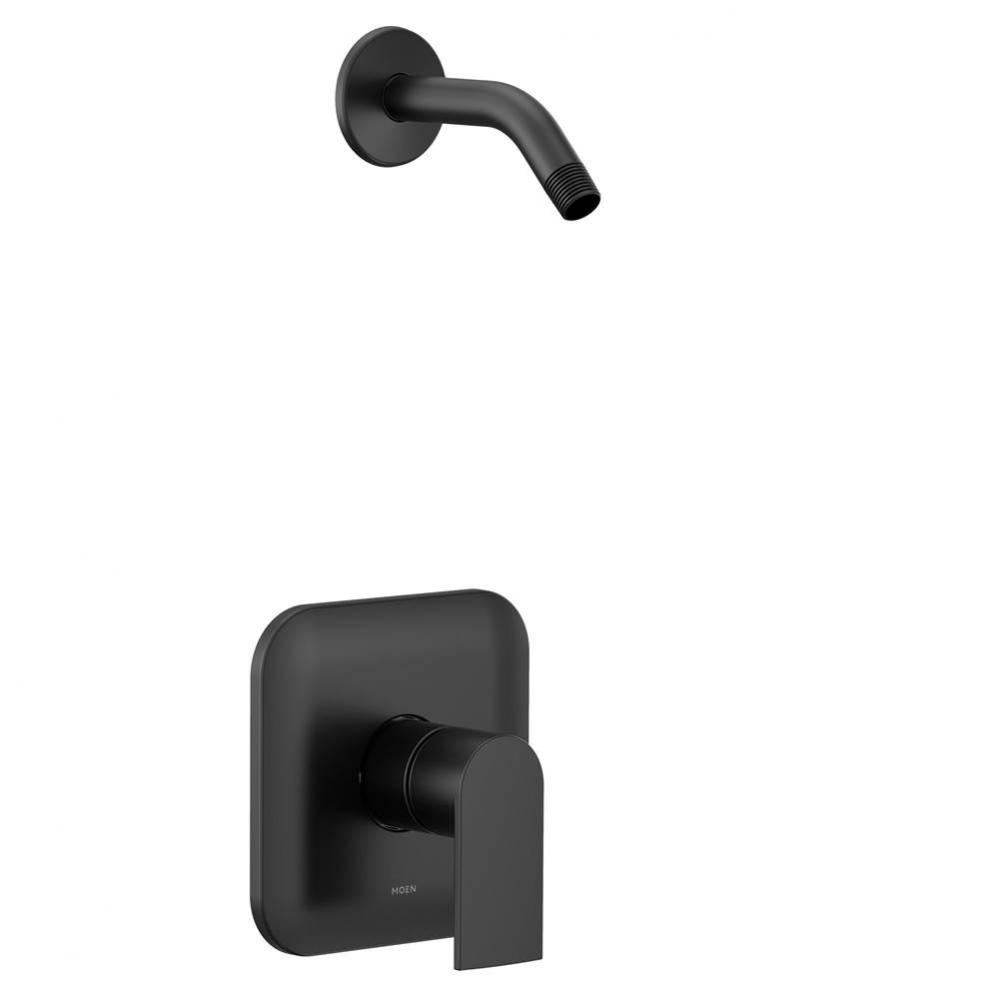 Genta M-CORE 2-Series 1-Handle Shower Trim Kit in Matte Black (Valve Sold Separately)