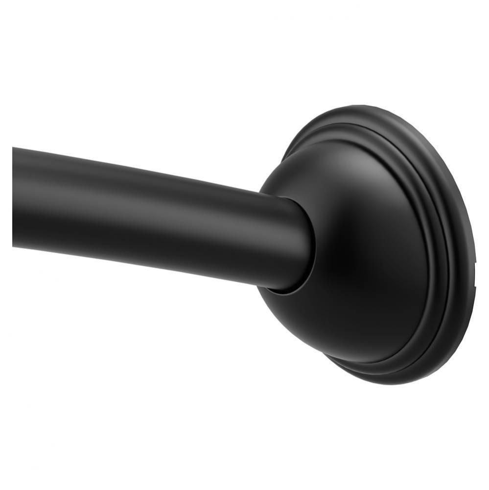 Matte Black 5&apos; Curved Shower Rod