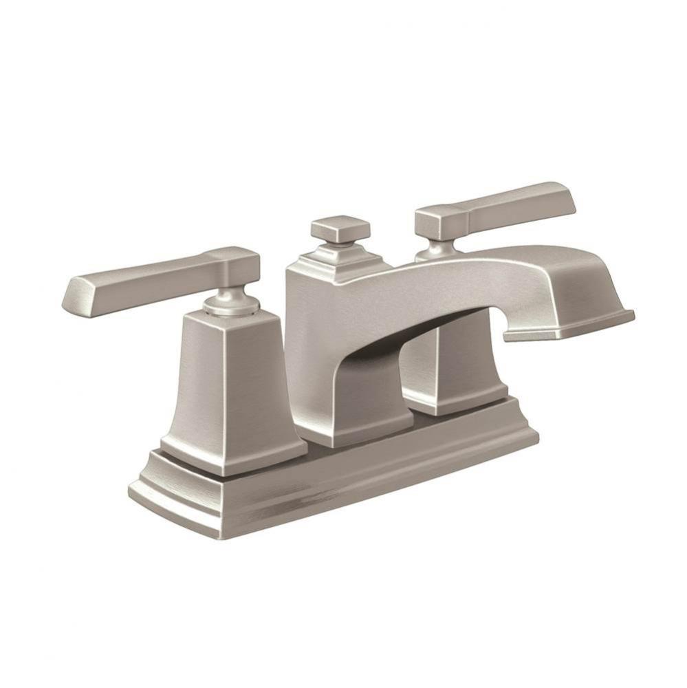 Boardwalk 2-Handle Centerset Bathroom Faucet Spot Resist Brushed Nickel