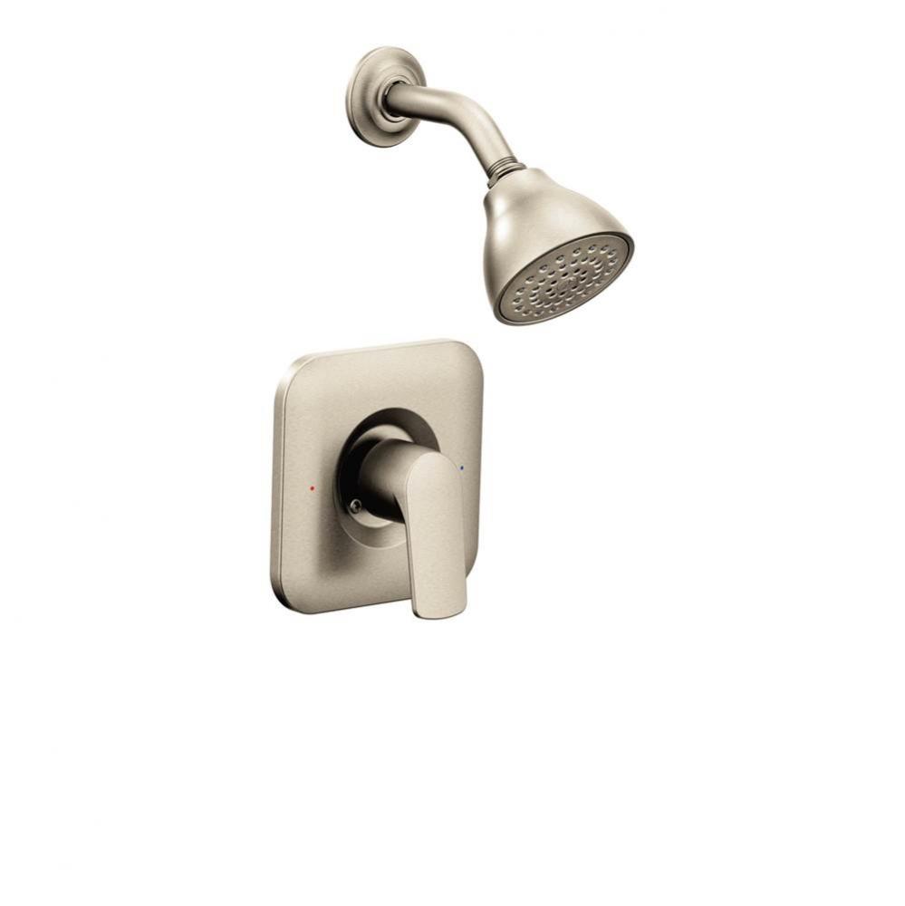 Rizon Single-Handle Posi-Temp Shower Faucet Trim Kit in Brushed Nickel (Valve Sold Separately)