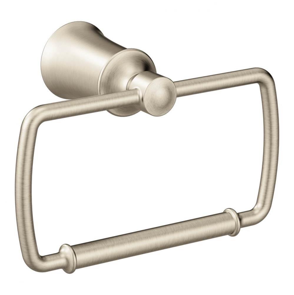 Brushed Nickel Towel Ring