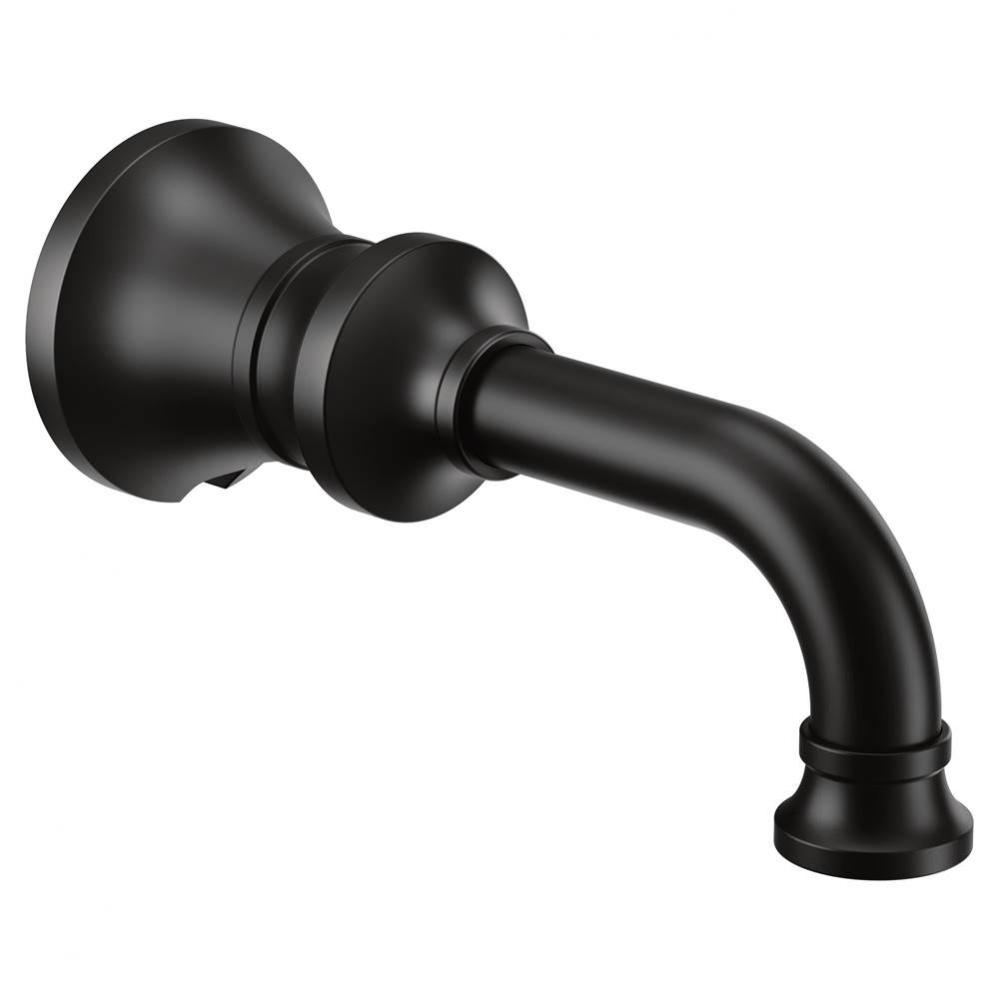 Colinet Traditional Non-diverting Tub Spout with Slip-fit CC Connection in Matte Black