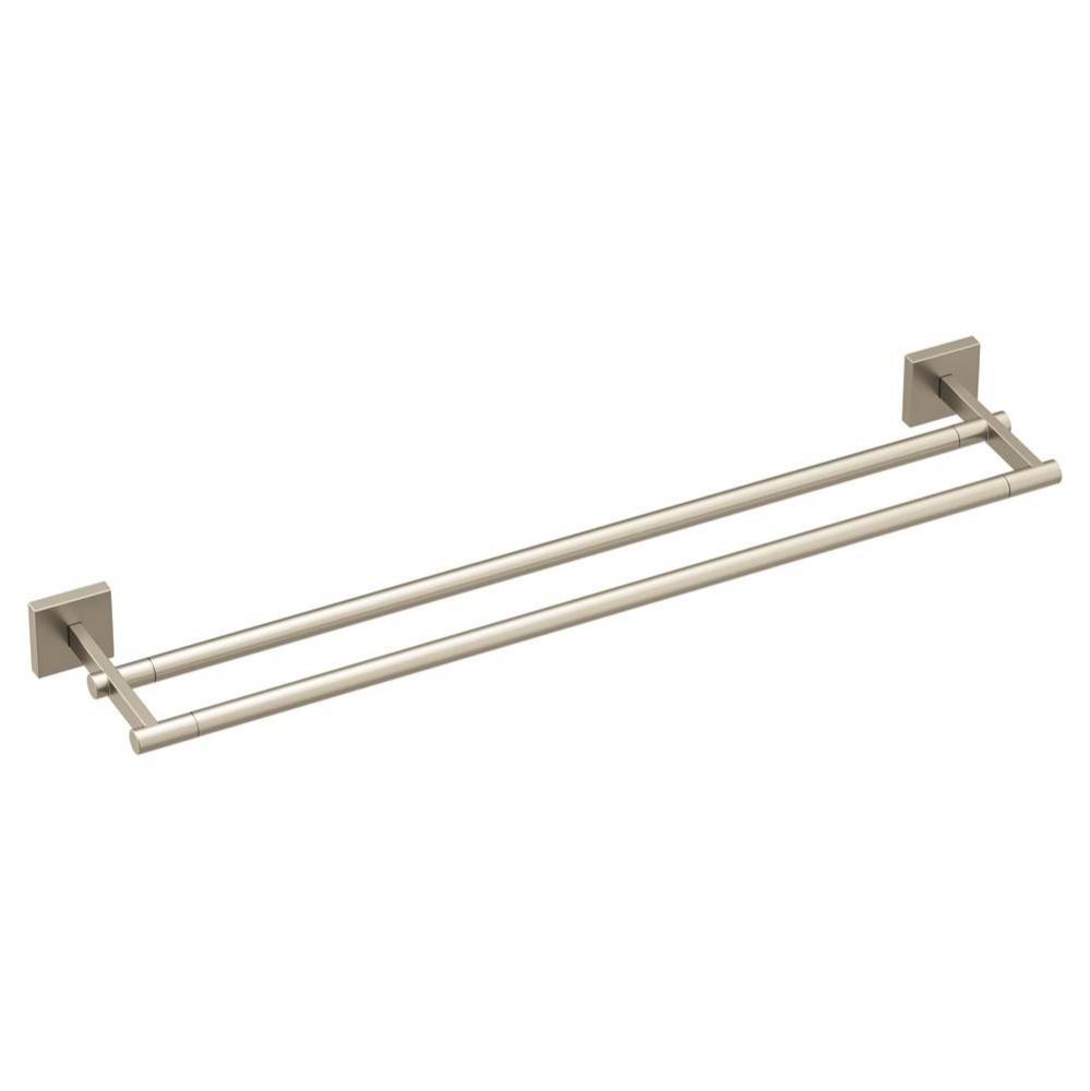 Brushed Nickel 24&apos;&apos; Double Towel Bar