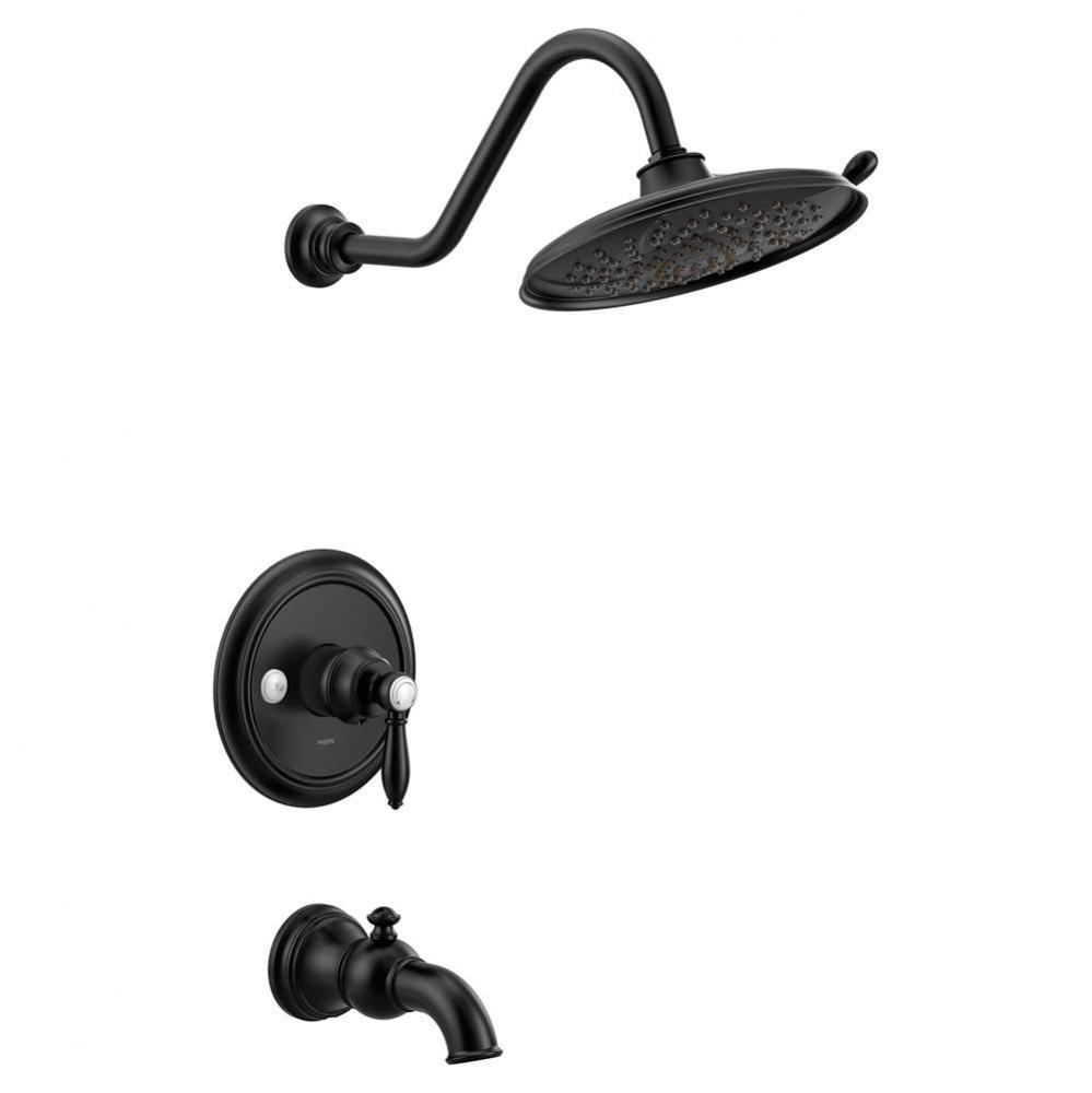 Weymouth M-CORE 3-Series 1-Handle Tub and Shower Trim Kit in Matte Black (Valve Sold Separately)