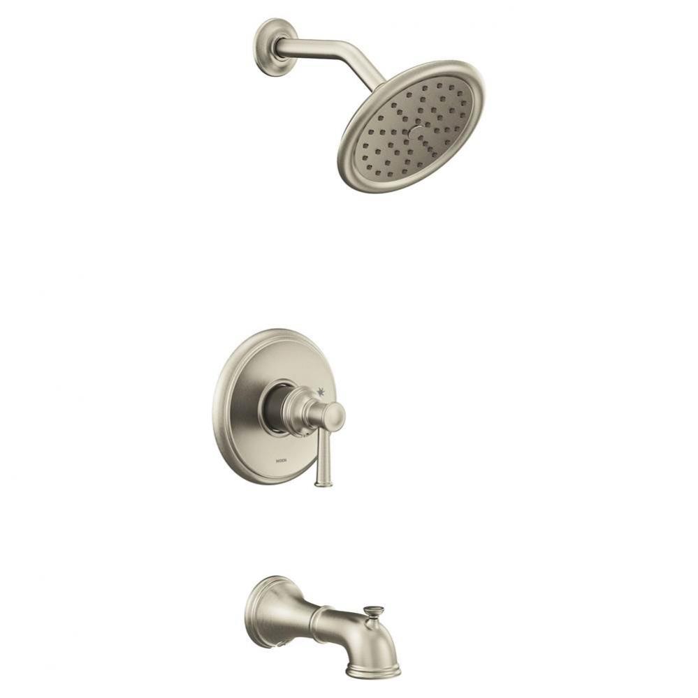 Belfied M-CORE 2-Series Eco Performance 1-Handle Tub and Shower Trim Kit in Brushed Nickel (Valve