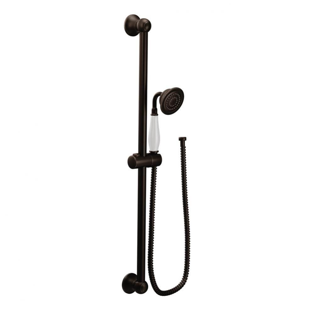 Weymouth Traditional Eco-Performance Handshower Handheld Shower with 30-Inch Slide Bar and 69-Inch