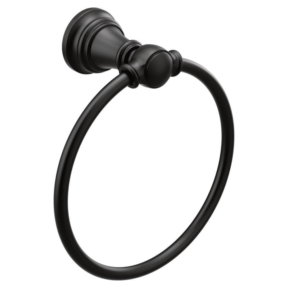 Matte Black Towel Ring