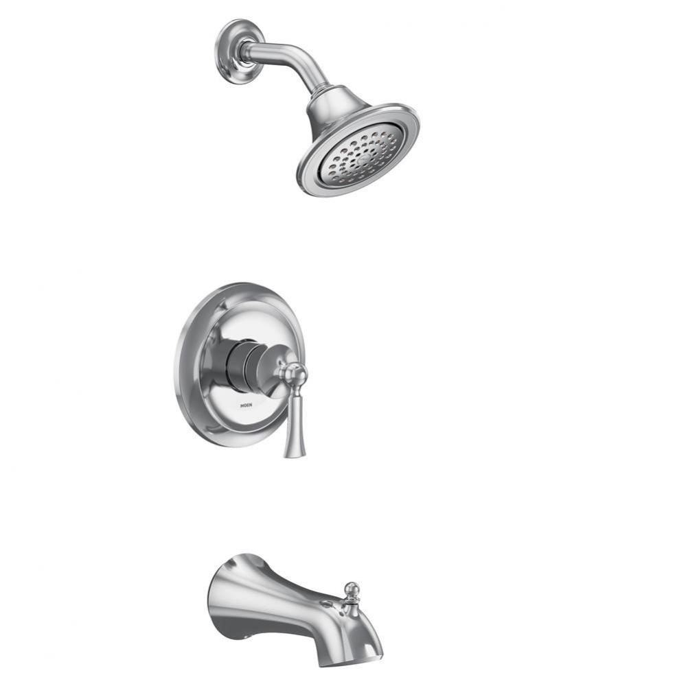 Wynford M-CORE 2-Series Eco Performance 1-Handle Tub and Shower Trim Kit in Chrome (Valve Sold Sep