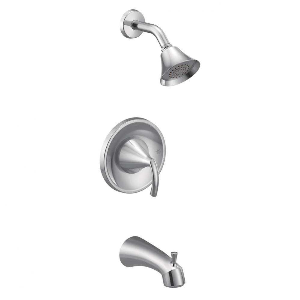 Glyde 1-Spray Single-Handle Eco-Performance Posi-Temp Tub and Shower Faucet Trim Kit in Chrome (Va