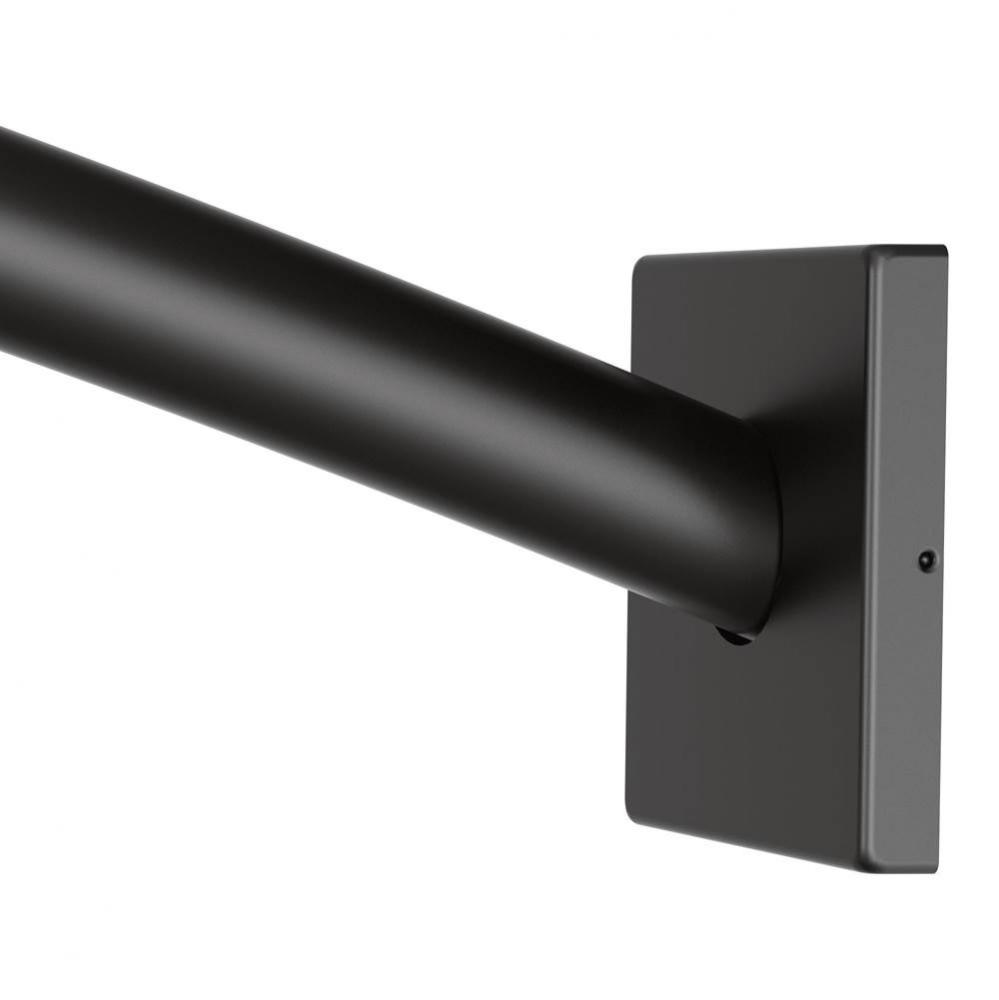 Matte Black 5&apos; Curved Shower Rod