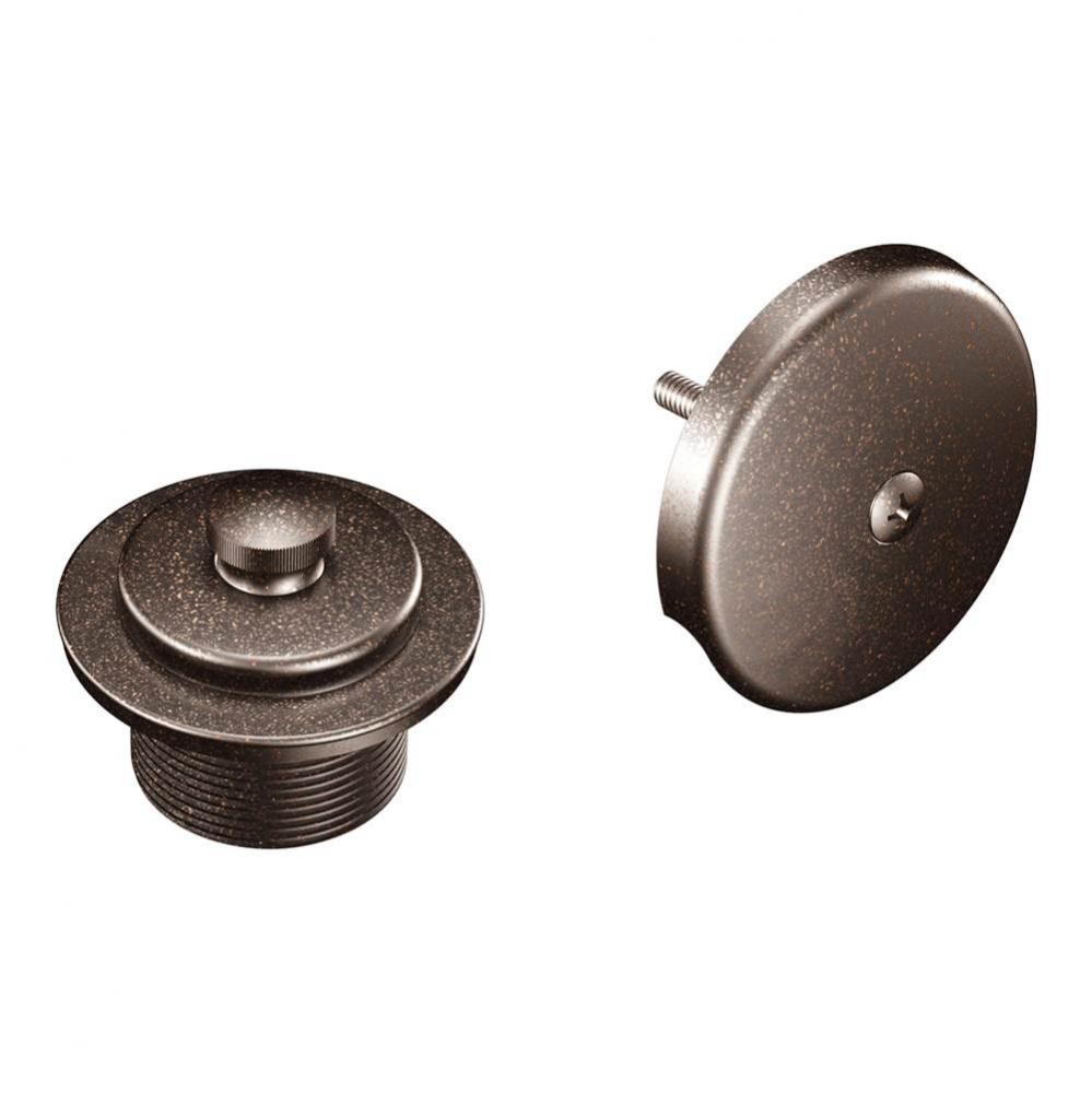 Push-N-Lock Tub and Shower Drain Kit with 1-1/2 Inch Threads, Oil-Rubbed Bronze