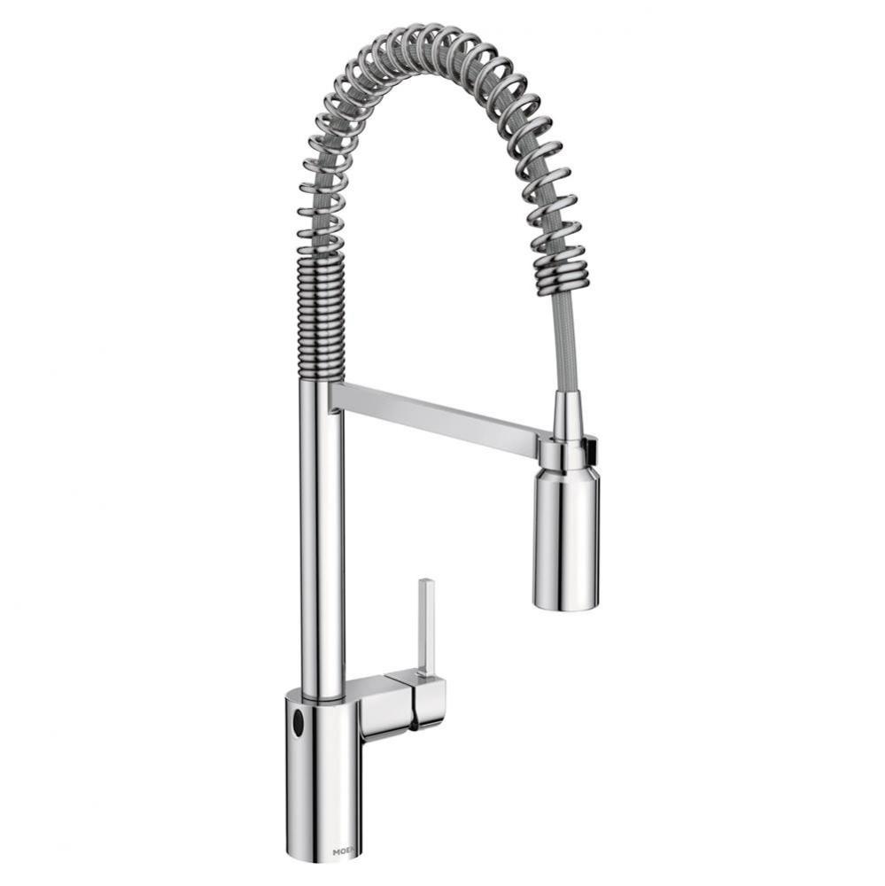 Align Motionsense Wave Sensor Touchless One Handle Pre-Rinse Spring Kitchen Faucet, Chrome