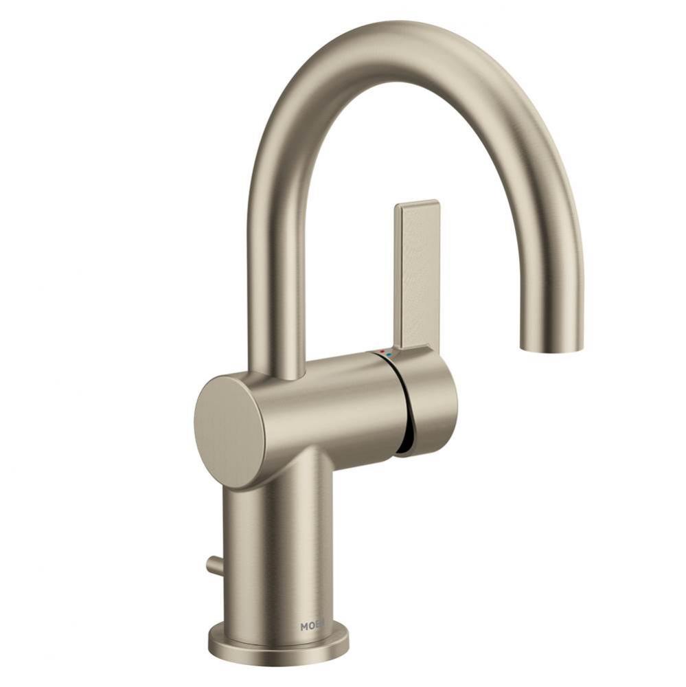 Cia Single Handle Bathroom Sink Faucet in Brushed Nickel