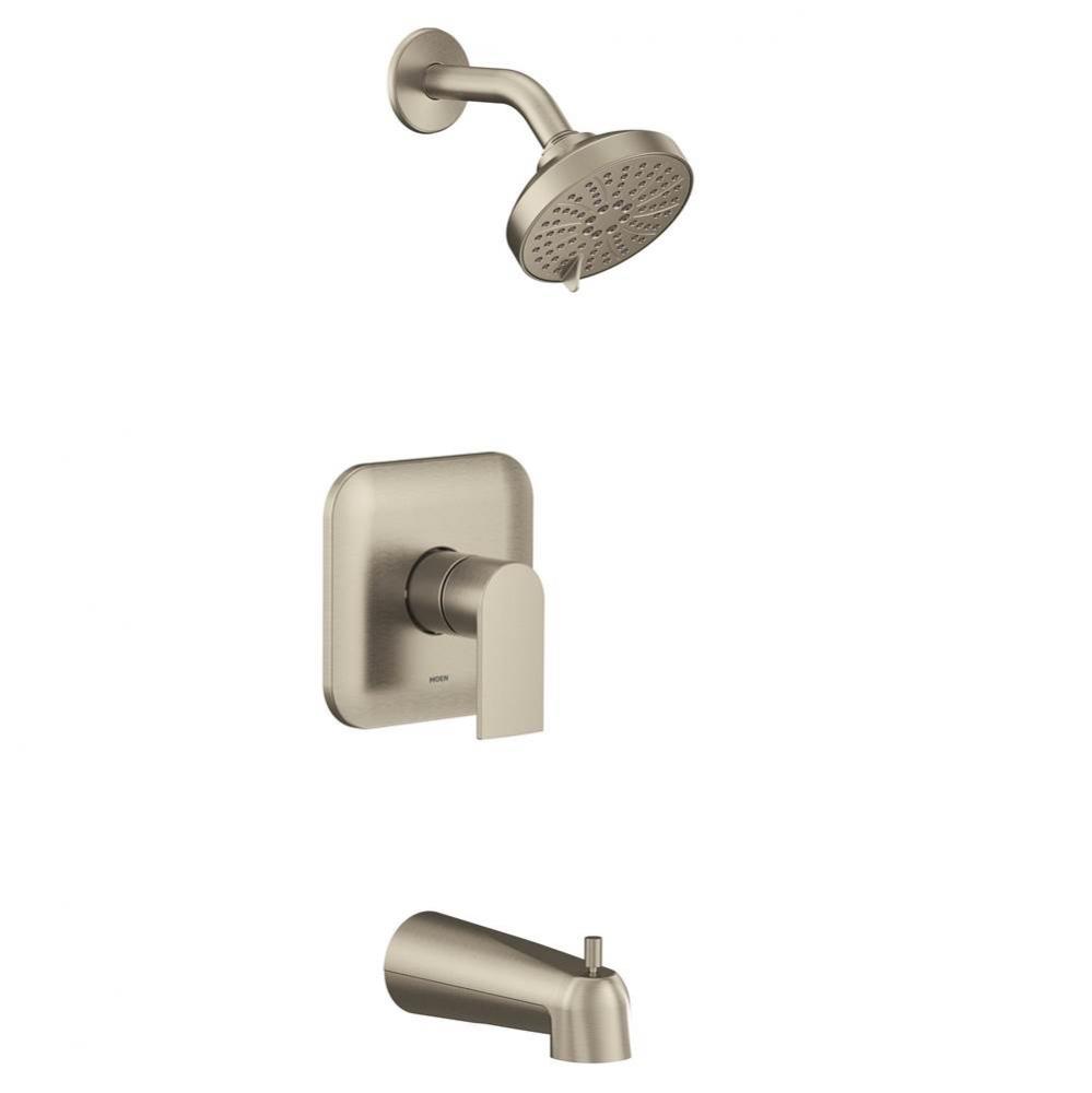 Genta M-CORE 2-Series Eco Performance 1-Handle Tub and Shower Trim Kit in Brushed Nickel (Valve So