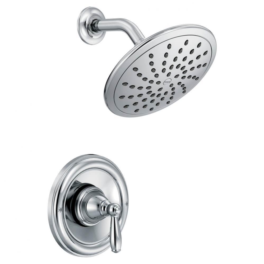 Brantford Posi-Temp Rain Shower Single-Handle Shower Only Faucet Trim Kit in Chrome (Valve Sold Se