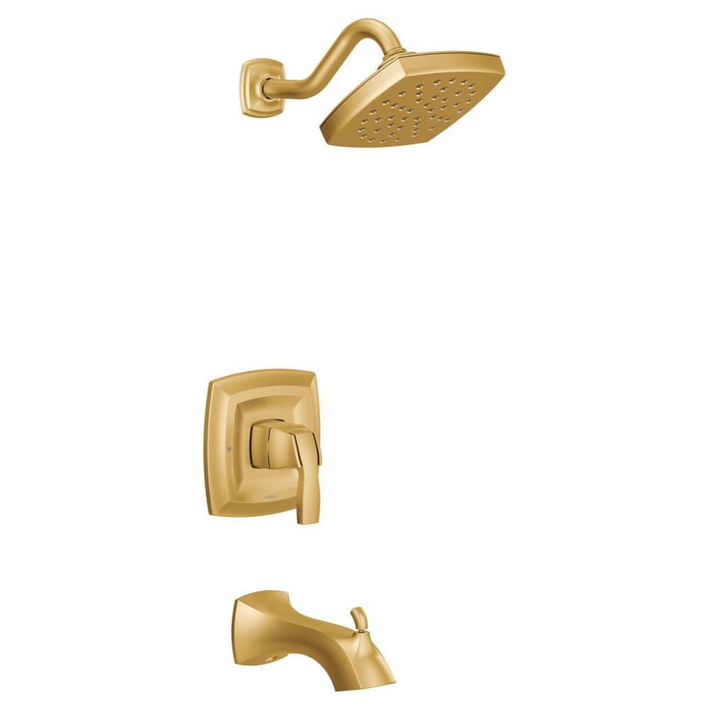 Voss M-CORE 3-Series 1-Handle Tub and Shower Trim Kit in Brushed Gold (Valve Sold Separately)