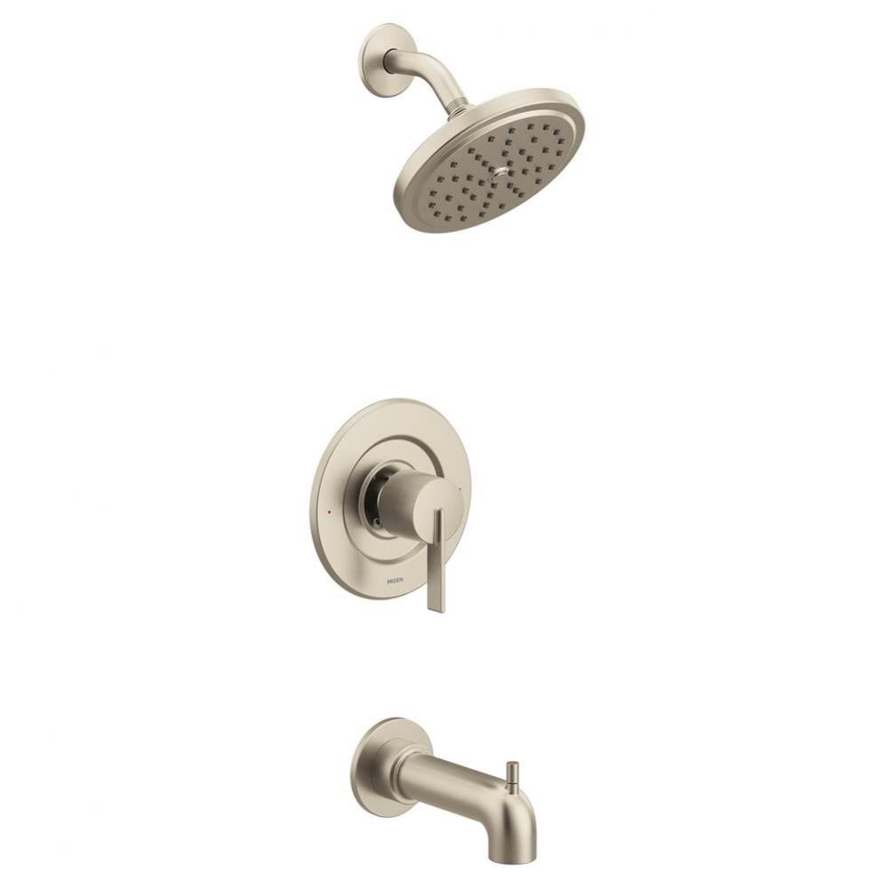 Cia Posi-Temp Eco-Performance 1-Handle Tub and Shower Faucet Trim Kit in Brushed Nickel (Valve Sol