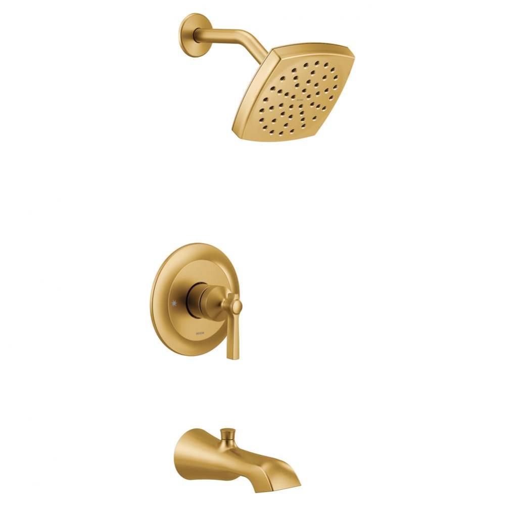 Flara M-CORE 3-Series 1-Handle Eco-Performance Tub and Shower Trim Kit in Brushed Gold (Valve Sold