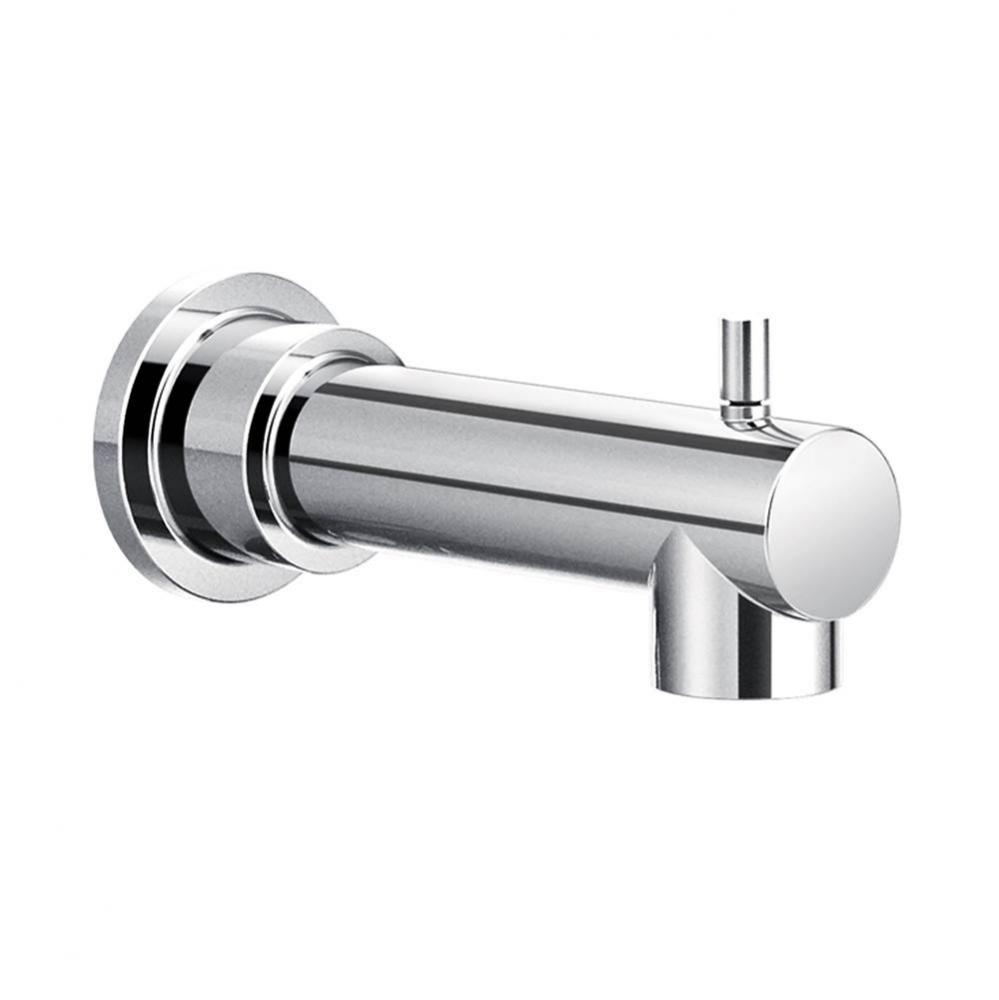 Align Handle Wall Mounted Tub Spout Trim with Diverter Finish: Chrome