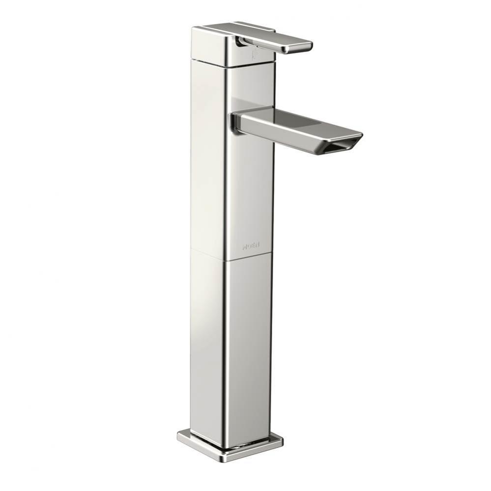 90-Degree One-Handle Vessel Sink Modern Bathroom Faucet, Chrome