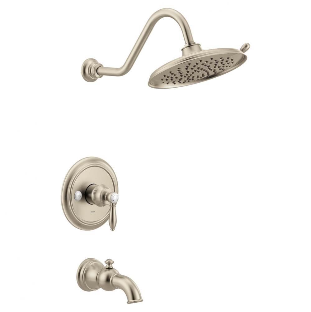 Weymouth M-CORE 3-Series 1-Handle Eco-Performance Tub and Shower Trim Kit in Brushed Nickel (Valve