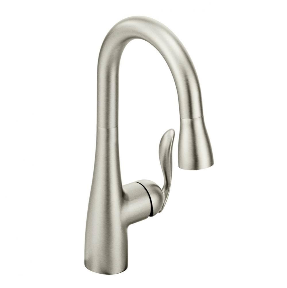 Arbor One Handle High Arc Pulldown Bar Faucet with Reflex, Spot Resist Stainless