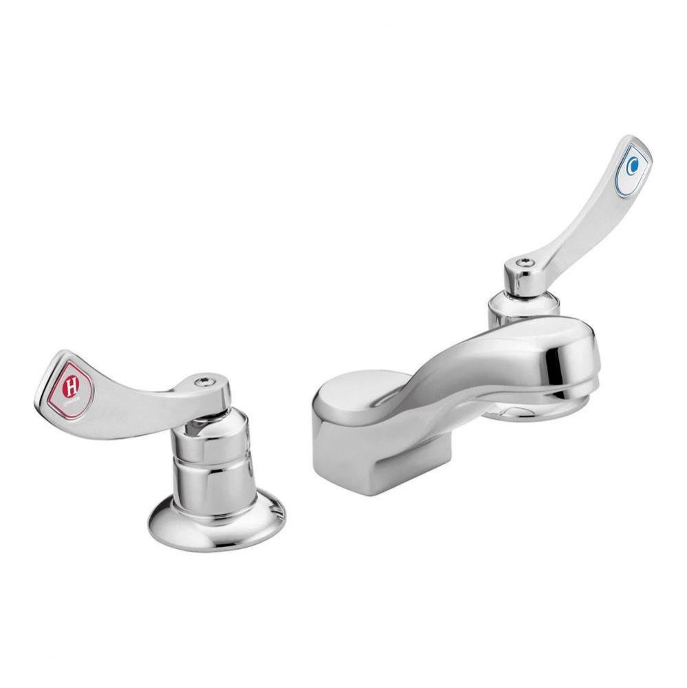 Chrome two-handle lavatory faucet