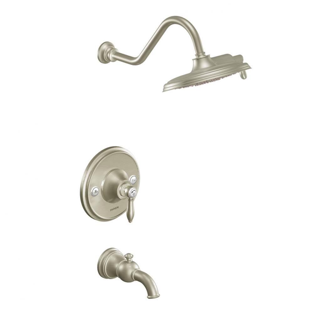 Weymouth Posi-Temp Tub and Shower Trim Kit, Valve Required, including 9-Inch 2-Spray Eco-Performan