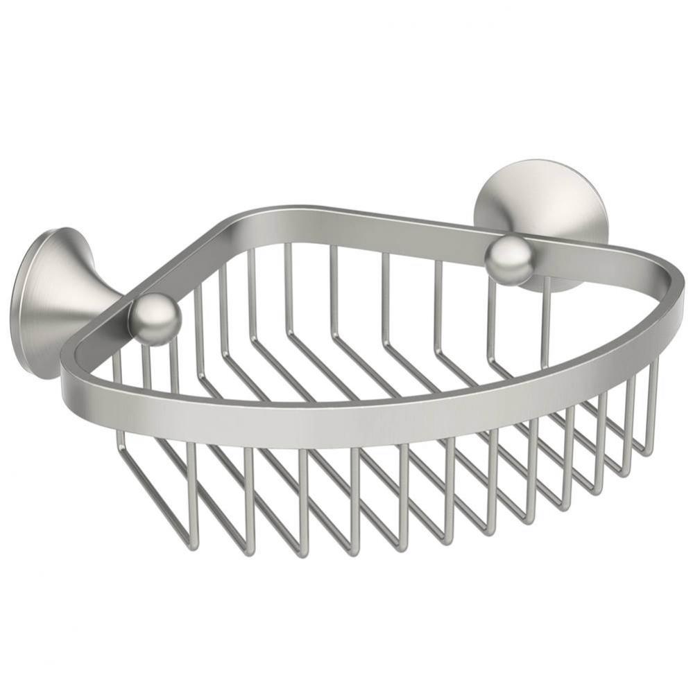 Brushed Nickel Shower Basket