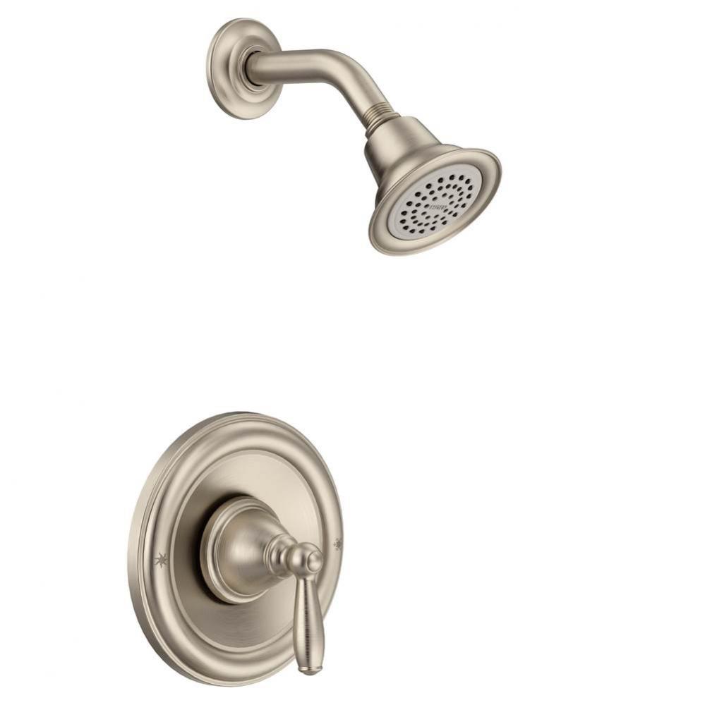 Brantford Posi-Temp Single-Handle 1-Spray Shower Faucet Trim Kit in Brushed Nickel (Valve Sold Sep