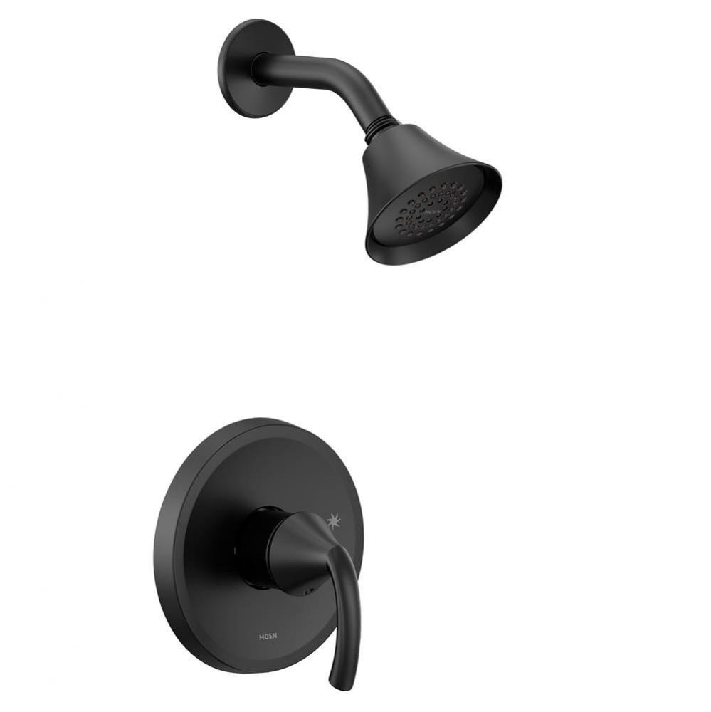 Glyde M-CORE 2-Series Eco Performance 1-Handle Shower Trim Kit in Matte Black (Valve Sold Separate