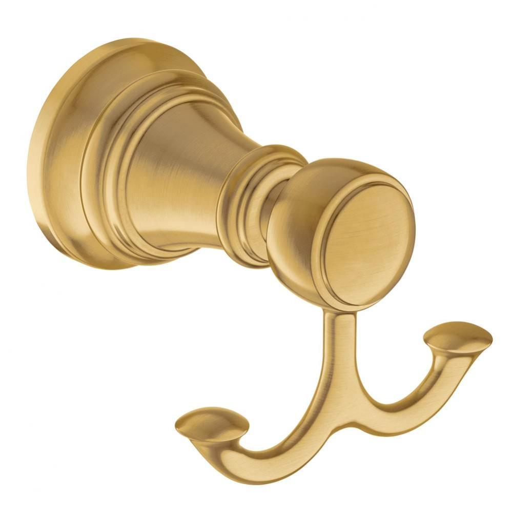 Brushed Gold Double Robe Hook