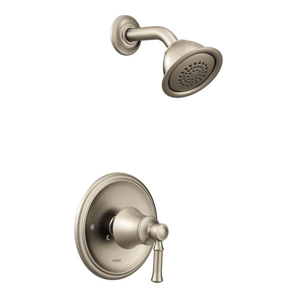 Dartmoor Posi-Temp Single-Handle Wall-Mount Shower Only Faucet Trim Kit in Brushed Nickel (Valve S