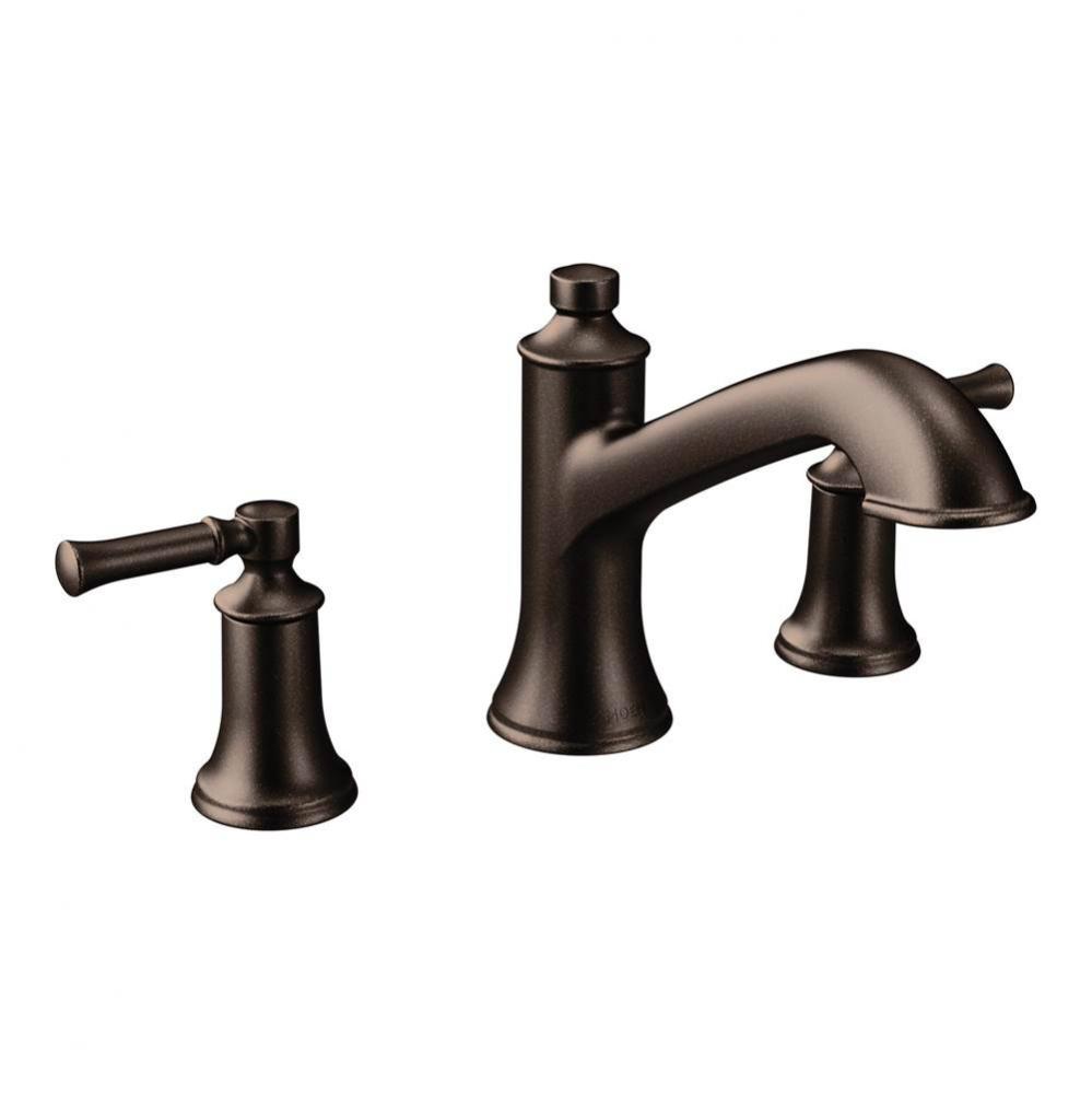Dartmoor 8 in. Widespread 2-Handle Roman Tub Bathroom Faucet in Oil Rubbed Bronze (Valve Sold Sepa