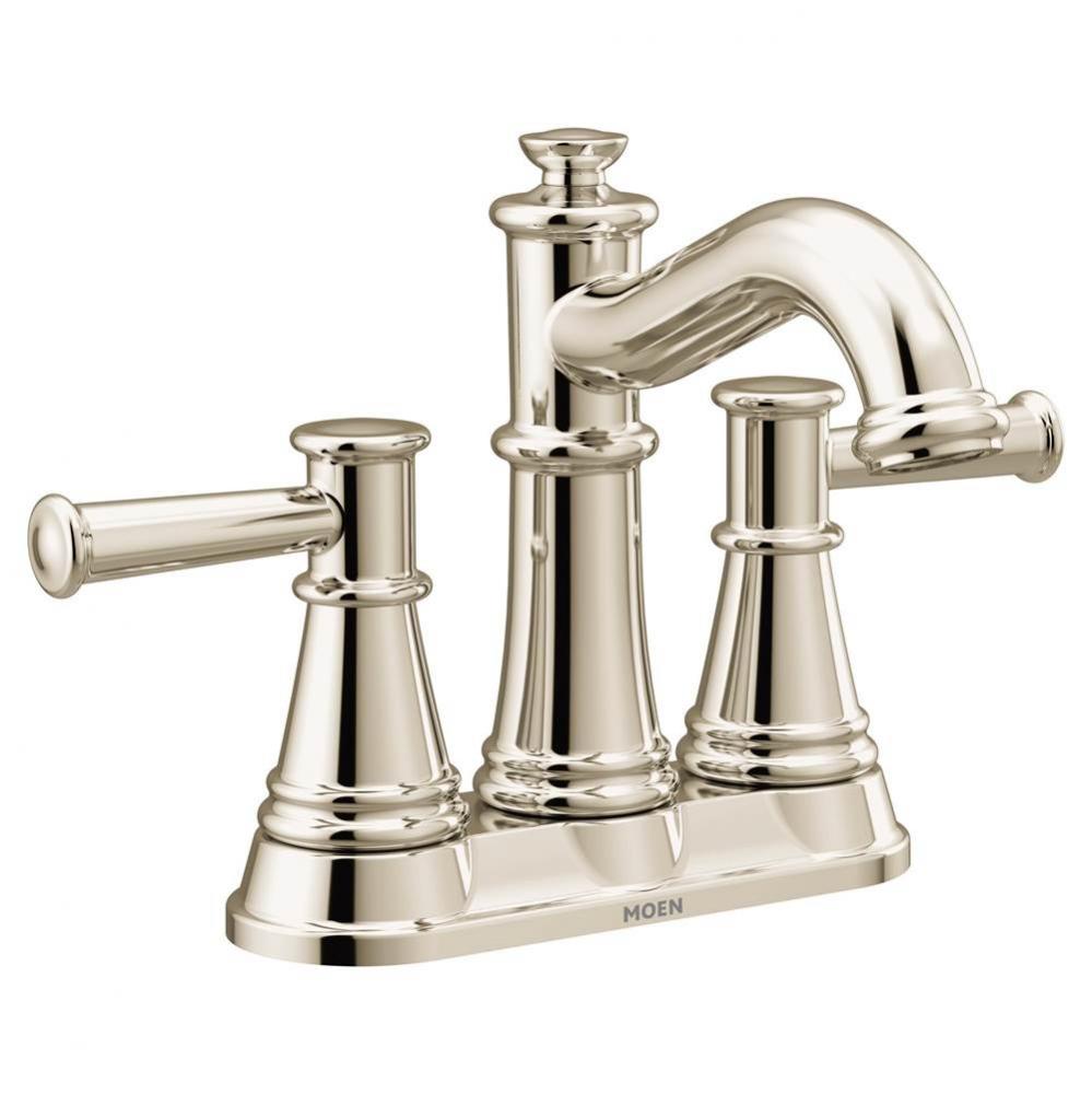 Belfield Two-Handle Centerset Bathroom Faucet, Polished Nickel