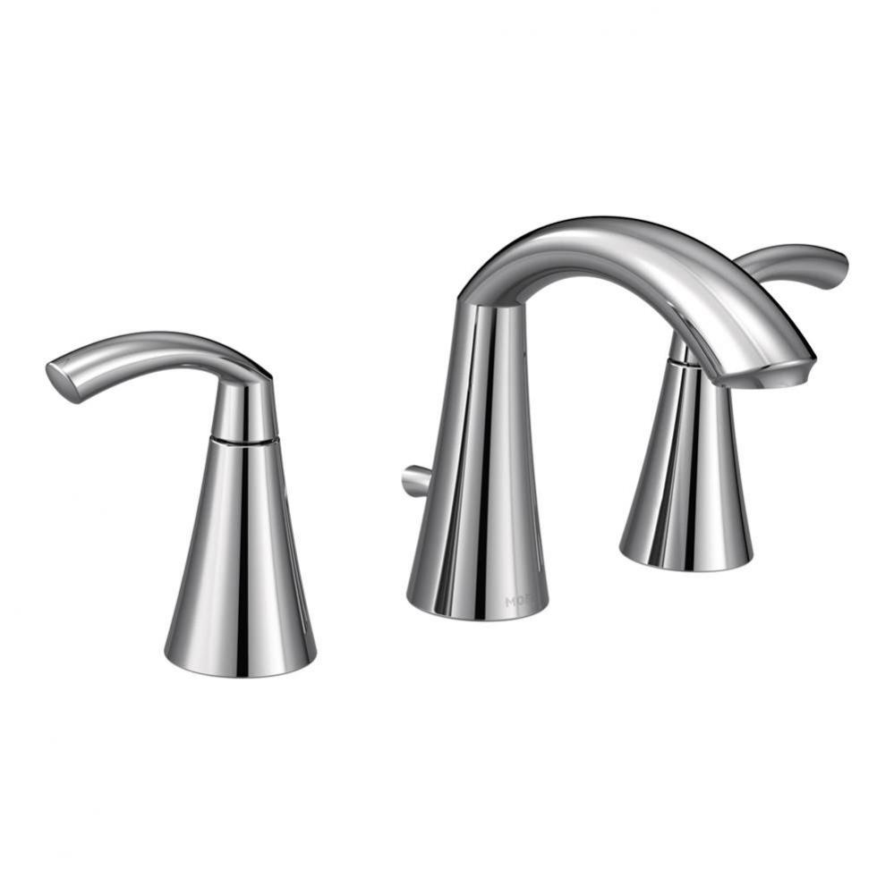 Glyde 8 in. Widespread 2-Handle High-Arc Bathroom Faucet in Chrome