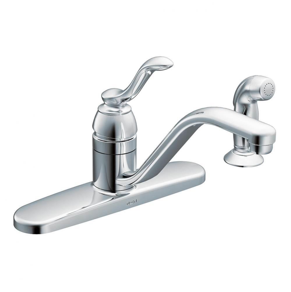 Banbury Single-Handle Lever Kitchen Faucet with Side Spray