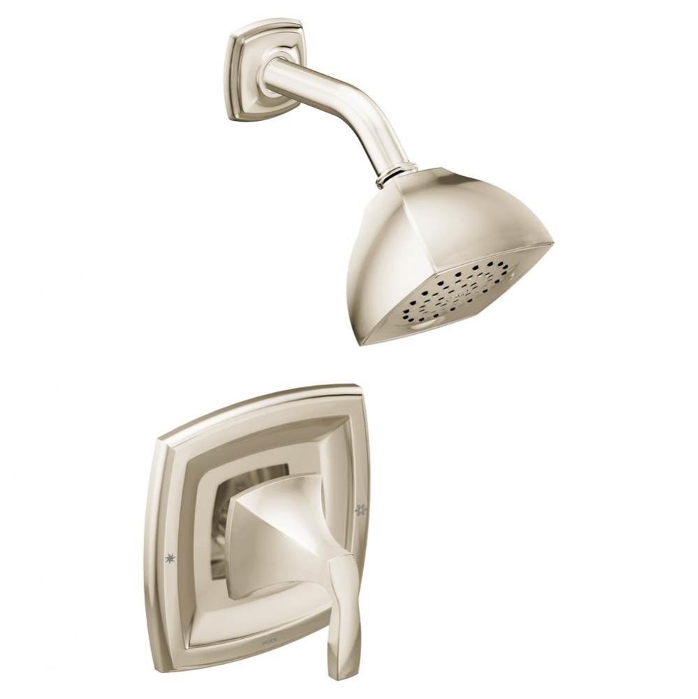Voss Posi-Temp 1-Handle 1-Spray Shower Faucet Trim Kit in Polished Nickel (Valve Sold Separately)