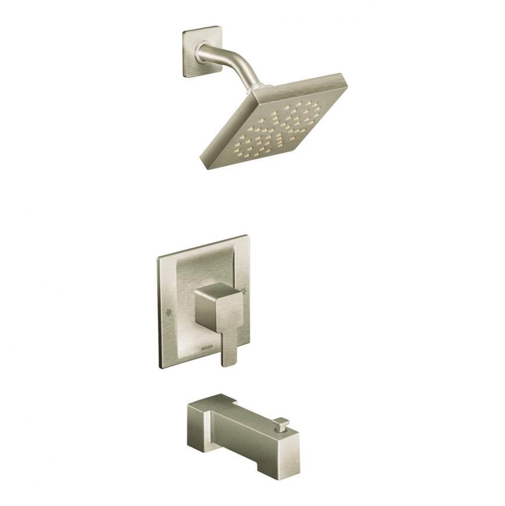 90-Degree Single-Handle Tub and Shower Trim Kit in Brushed Nickel (Valve Sold Separately)