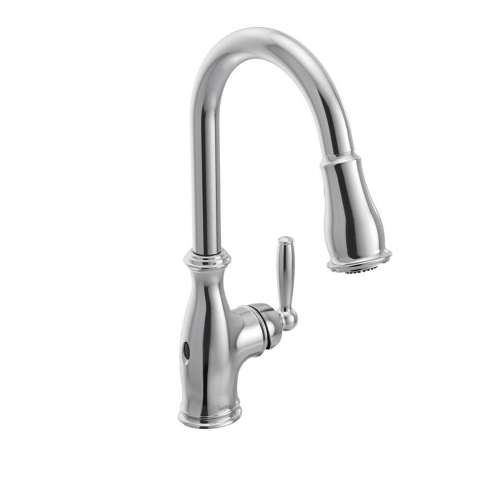 Moen Brantford Motionsense Wave Touchless One-Handle Pulldown Kitchen Faucet Featuring Reflex, Chr