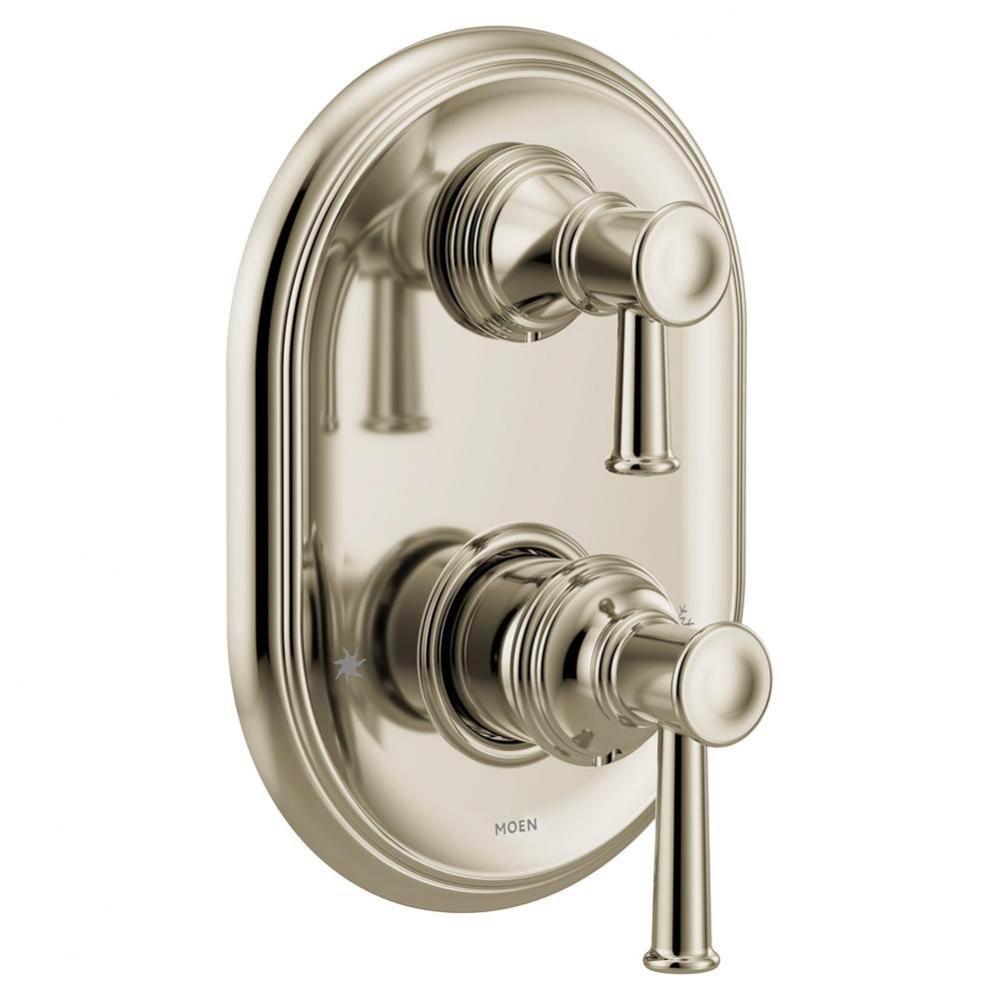 Belfield M-CORE 3-Series 2-Handle Shower Trim with Integrated Transfer Valve in Polished Nickel (V