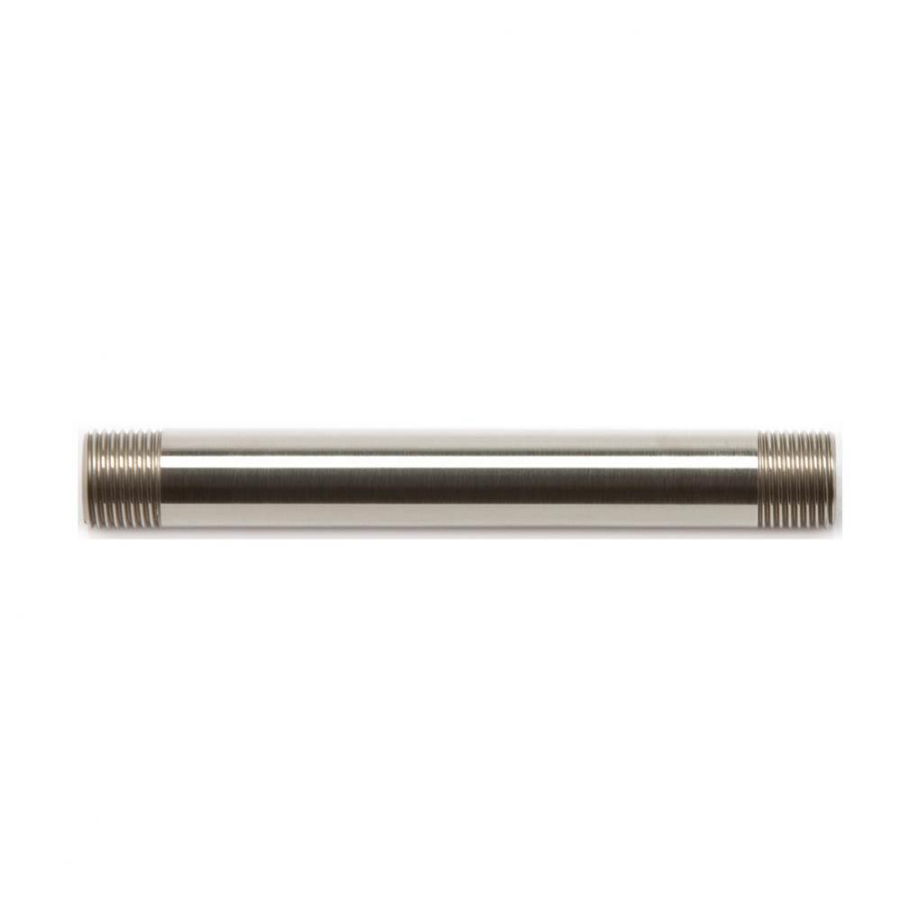 6-Inch Straight Replacement Shower Extension, Brushed Nickel