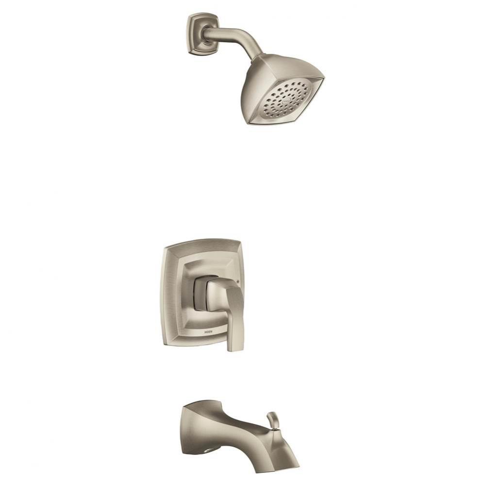 Voss M-CORE 2-Series Eco Performance 1-Handle Tub and Shower Trim Kit in Brushed Nickel (Valve Sol