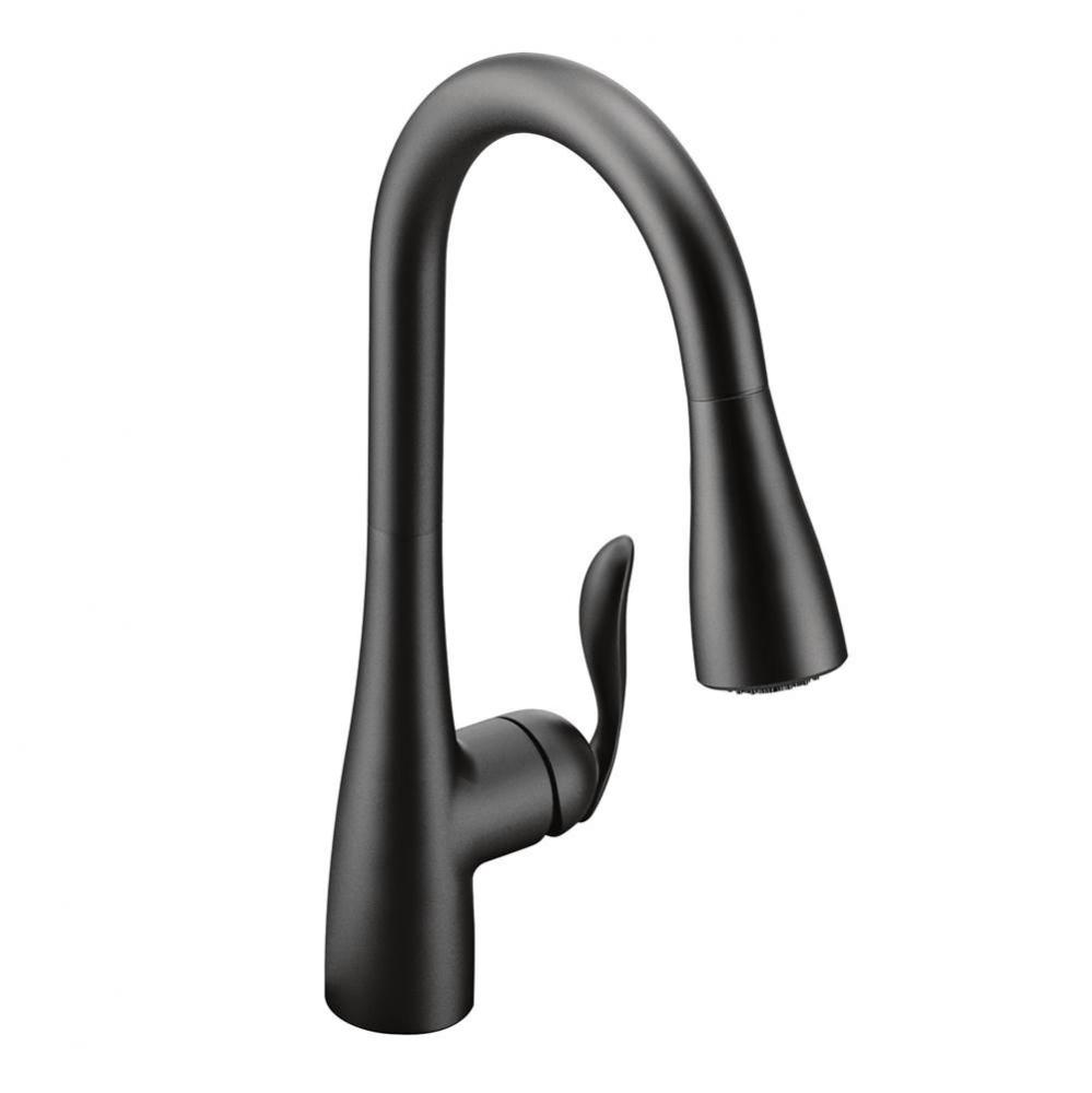 Arbor One-Handle Pulldown Kitchen Faucet Featuring Power Boost and Reflex, Matte Black