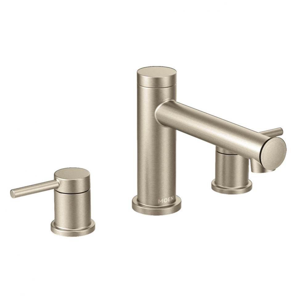 Align 2-Handle Deck Mount Roman Tub Faucet Trim Kit in Brushed Nickel (Valve Sold Separately)