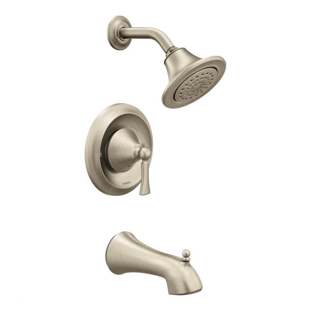 Wynford Single-Handle 1-Spray Posi-Temp Tub and Shower Faucet Trim Kit in Brushed Nickel (Valve So