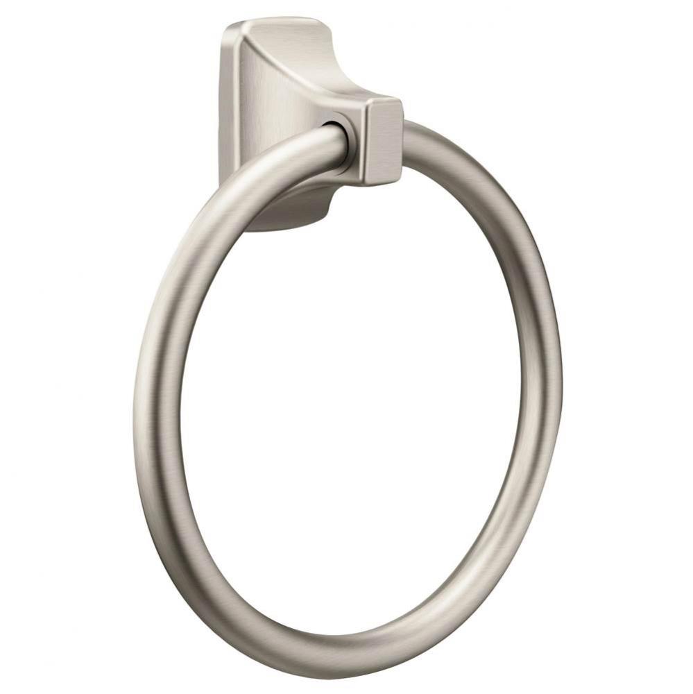 Brushed Nickel Towel Ring