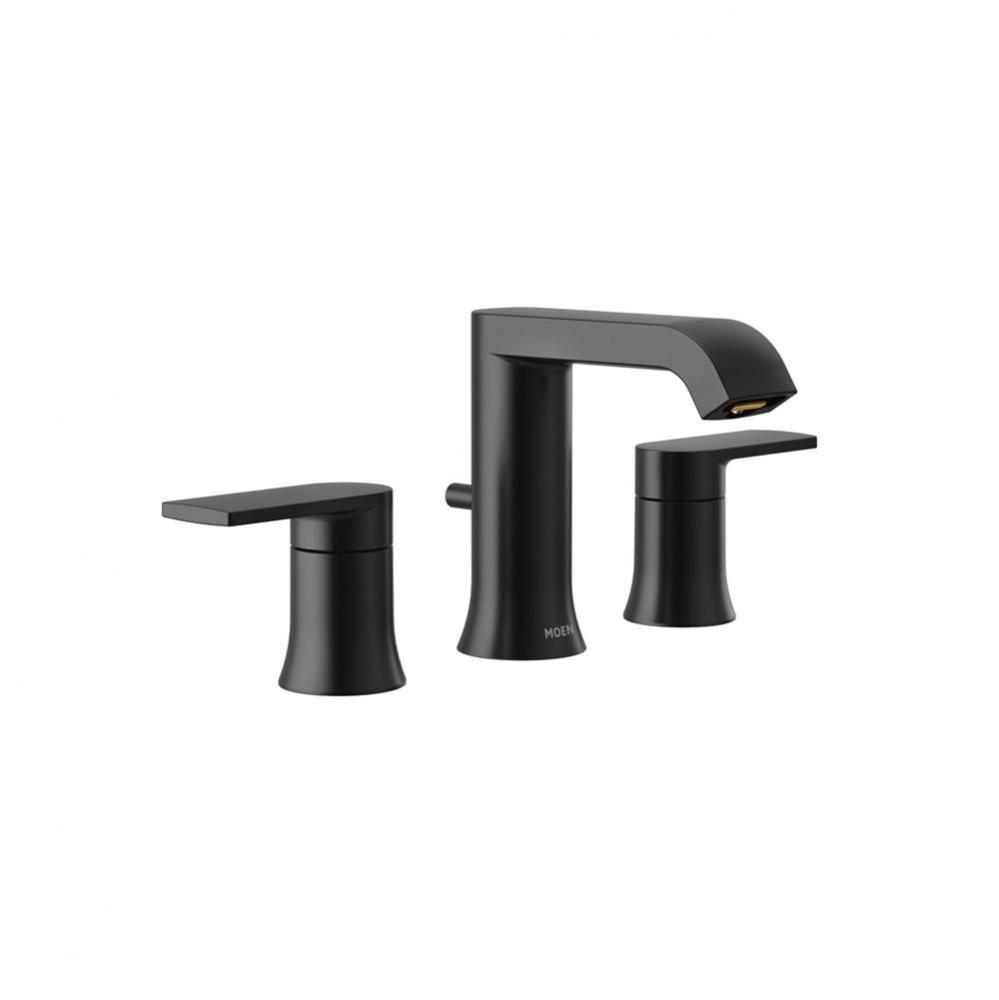 Genta LX Two-Handle Widespread Modern Bathroom Faucet, Valve Required, Matte Black