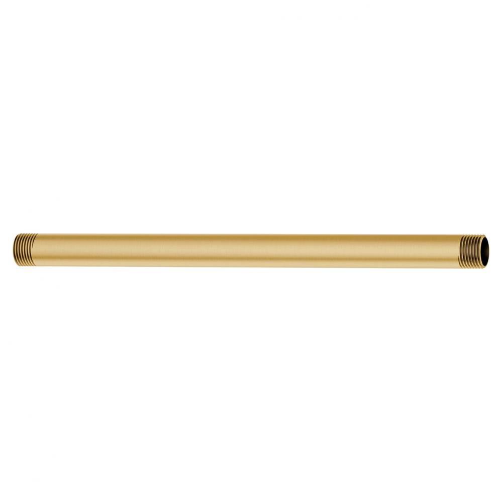 12-Inch Straight Shower Arm, Brushed Gold